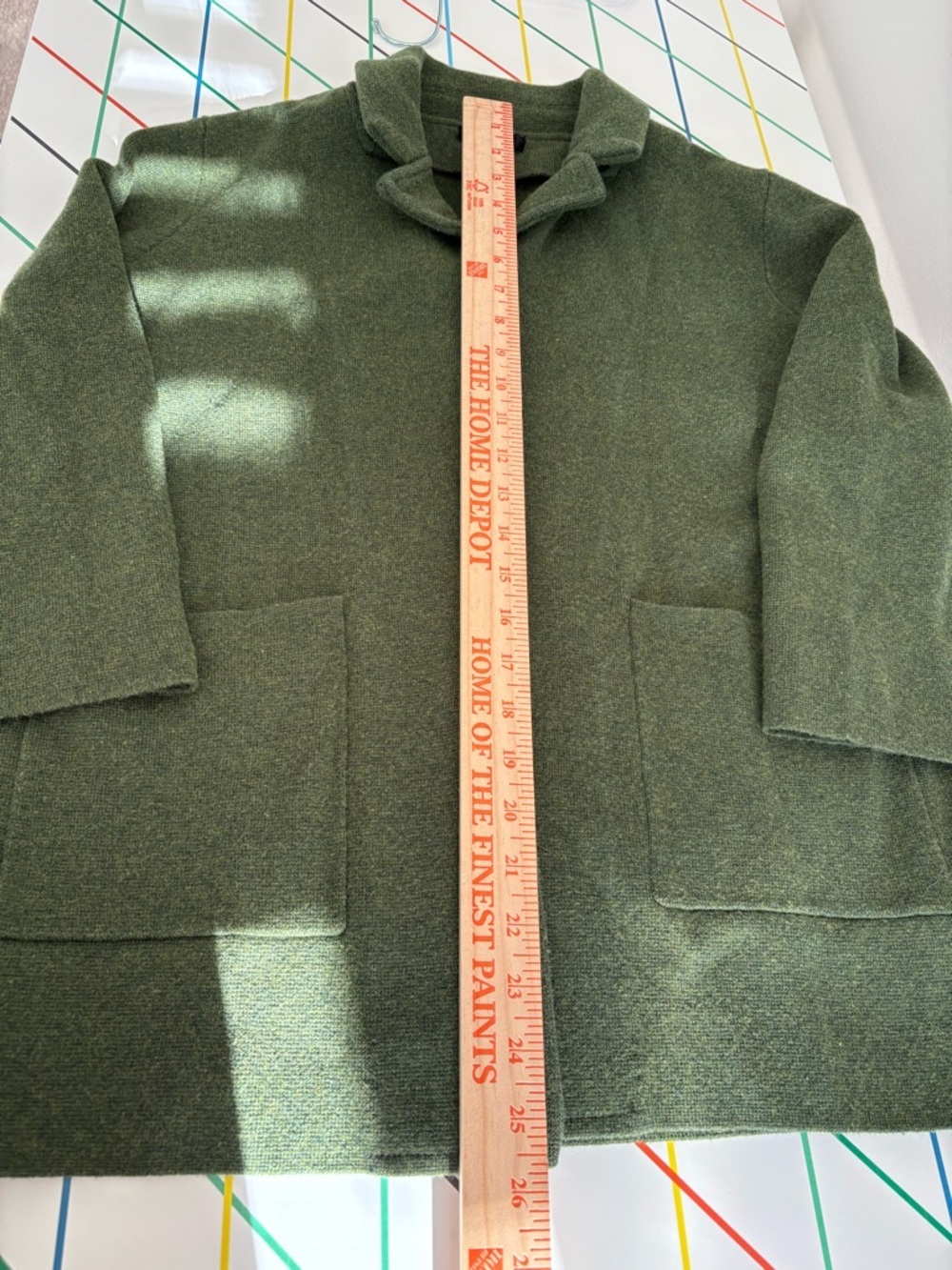 J. Crew Forest Green Crewneck Cardigan Cotton/Wool/Poly blend size Small - Picture 11 of 13